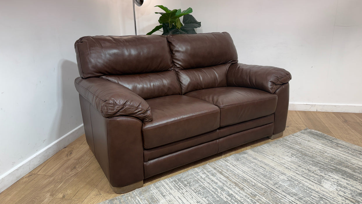 DFS Hawes 2 Seater Fabric Sofa in Chocolate