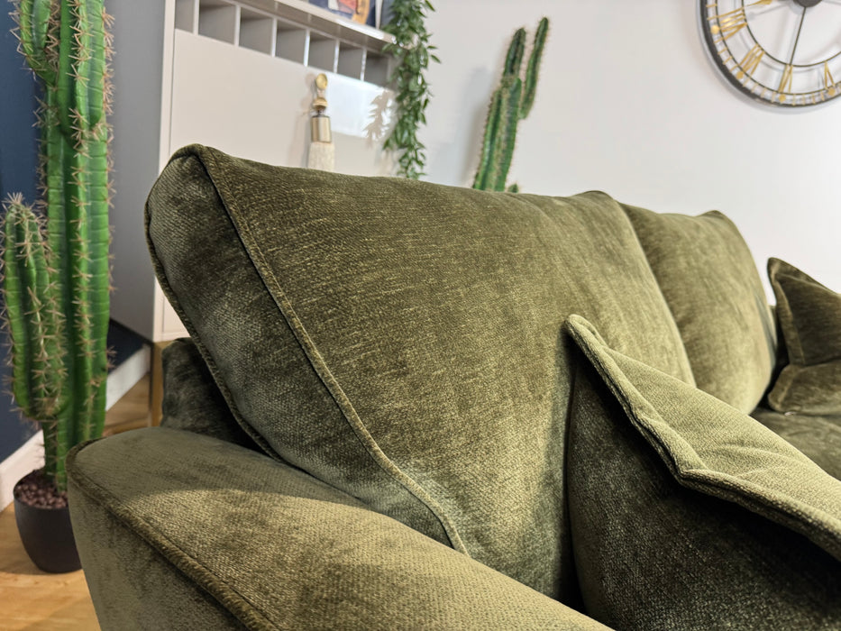 Newbury Fabric 2 Seater - Chenille Olive - ( WA2 )