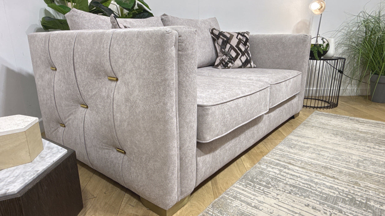Sofology Fabric Titan 2 Seater Sofa in Marina Stone Mix