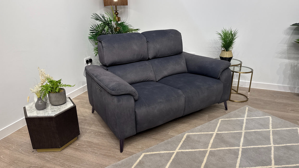 Sofology Bailey Fabric 2.5 Seater Power Recliner in Lifestyle Flecked Charcoal