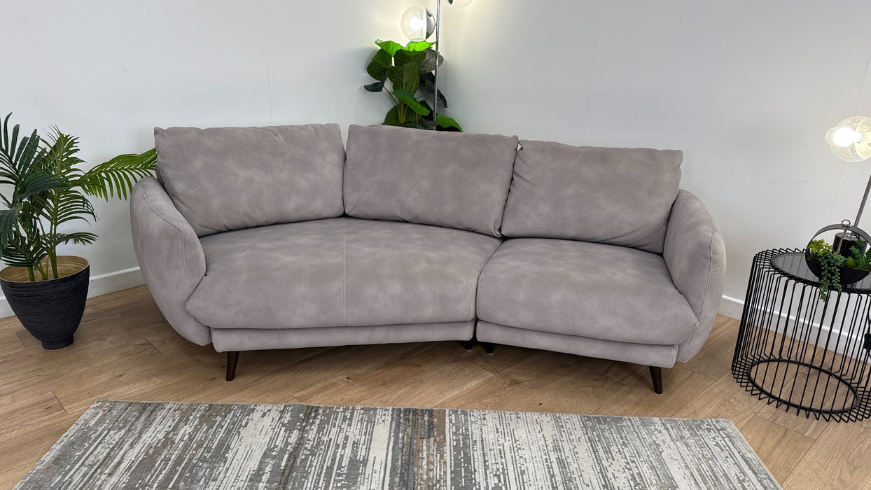 Sofology The Adler Asymmetric 3 Seater in Lifestyle Mottled Fabric Marble
