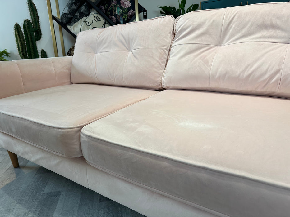 Islington 3 Seat - Fabric Sofa - Sleek Blush All Over