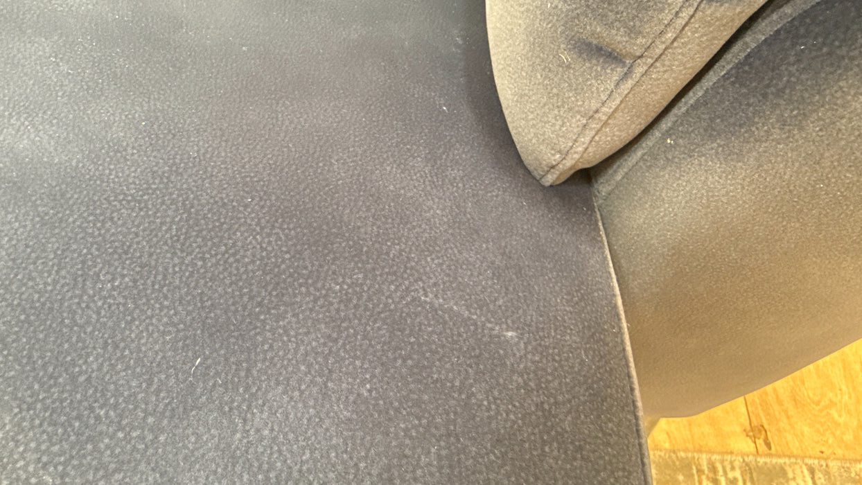 Sofology Illinois Fabric 1 Corner 2 Power Recliner/Headrest in Lifestyle Mottled Navy Blue