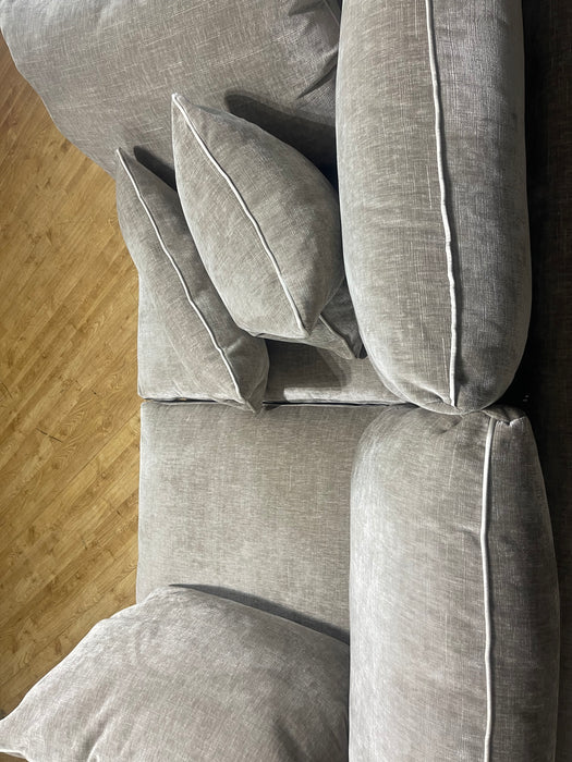 Georgio 2 Seater Fabric Sofa - Luxe Chenille Stone Mix (WA2)