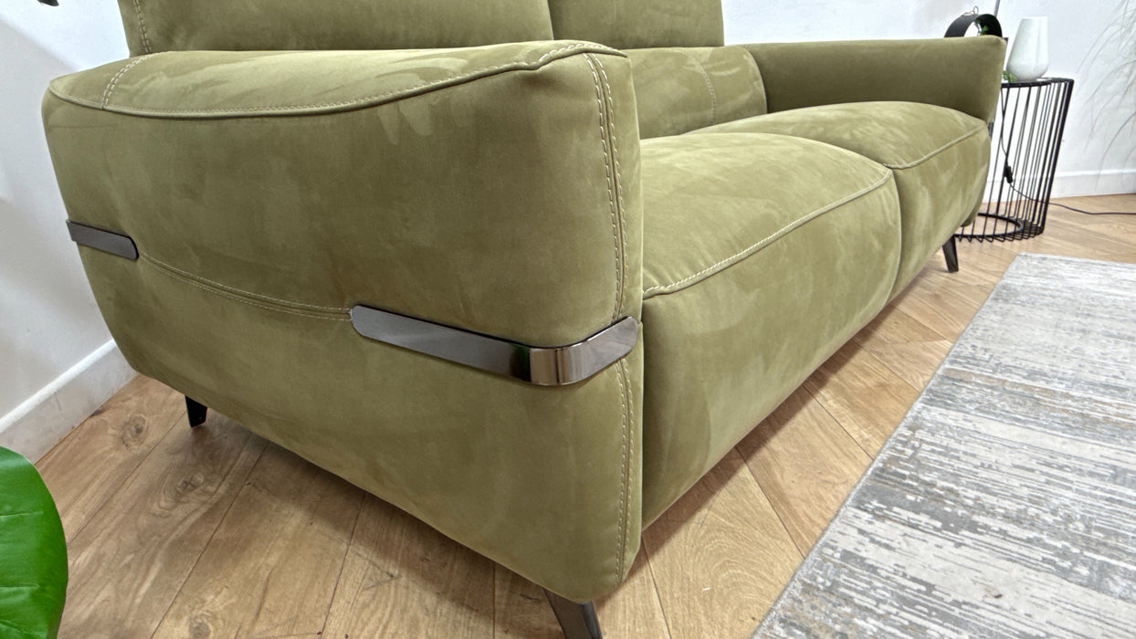 Sofology Arlington Fabric 3 Seater in Lifestyle Nubuck Feel Olive