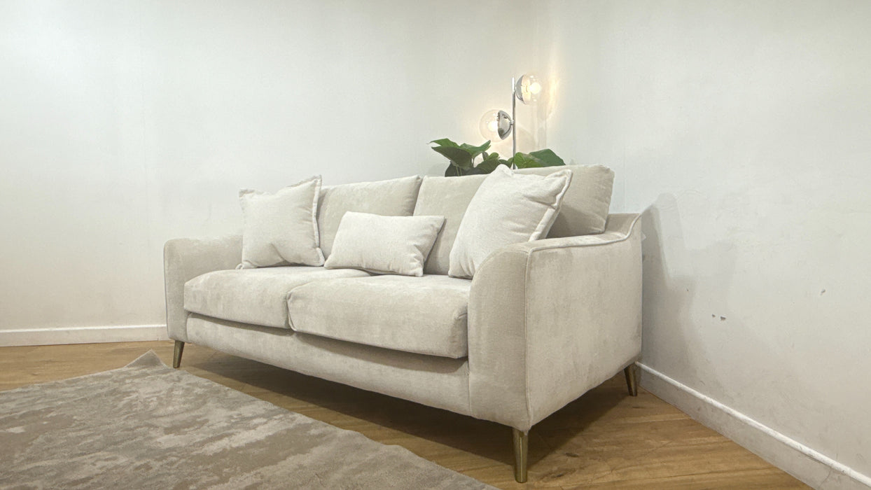 Sofology Hackney Fabric 4 Seater Memory Foam Seats in Lifestyle Dapple Marble Mix