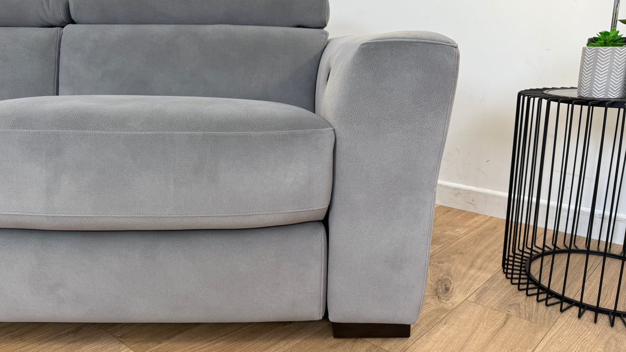 Plazzo 3 Seater - Fabric - Grey