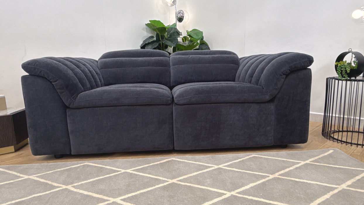 Sofology Olson Fabric 2 Seater in Relaxed Chenille Ink