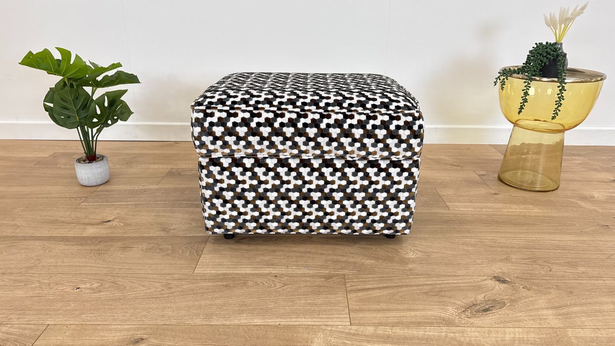 Titan Storage Footstool Fabric -  Apollo Bronze