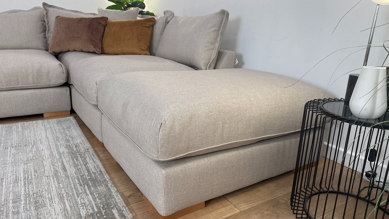 Sofology Gaia Fabric 3 Corner 1.5 Terminal in Lifestyle Woven Linen Mix