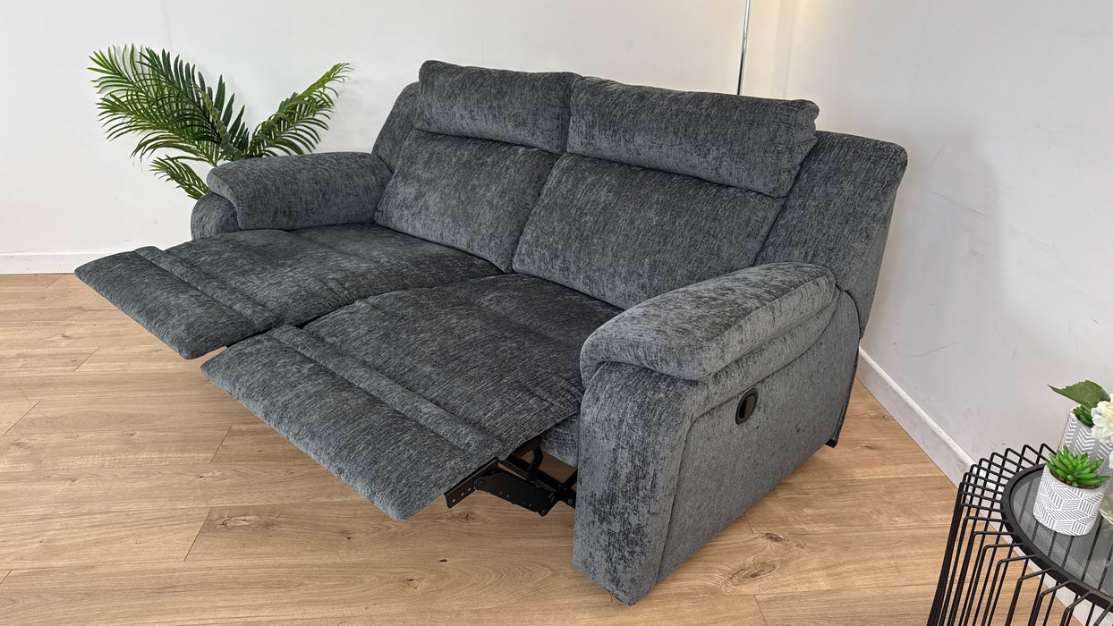 Napoli 3 Seater Manual Recliner