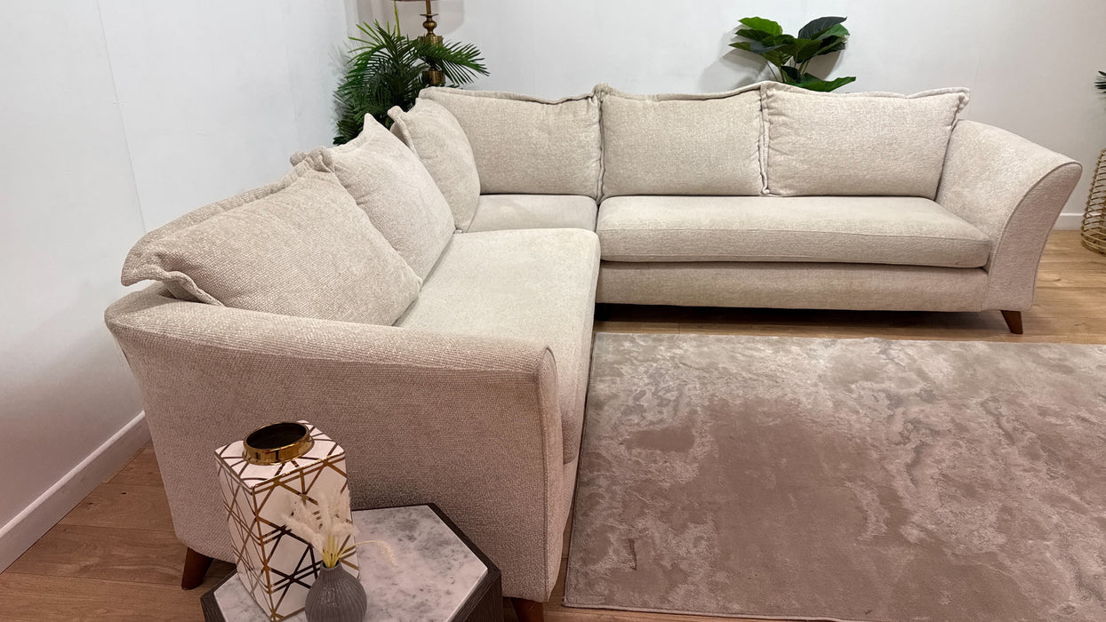 Sofology Scintillate Fabric 3 Corner 3 in Enzo Cream/Natural Mix