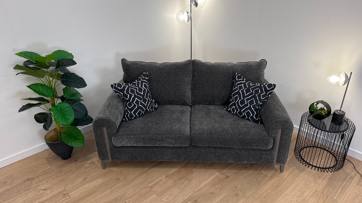 Porter 3 Seater - Fabric Sofa - Blakely Charcoal/Otis Mono