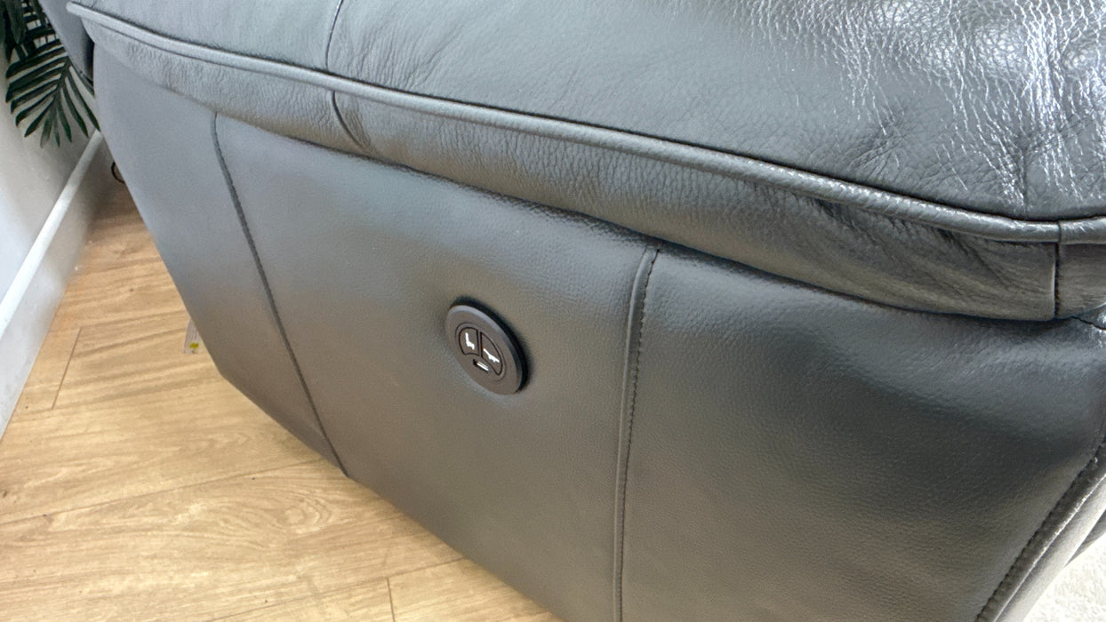 DFS Landos 2 Seater Power Recliner in Dark Grey