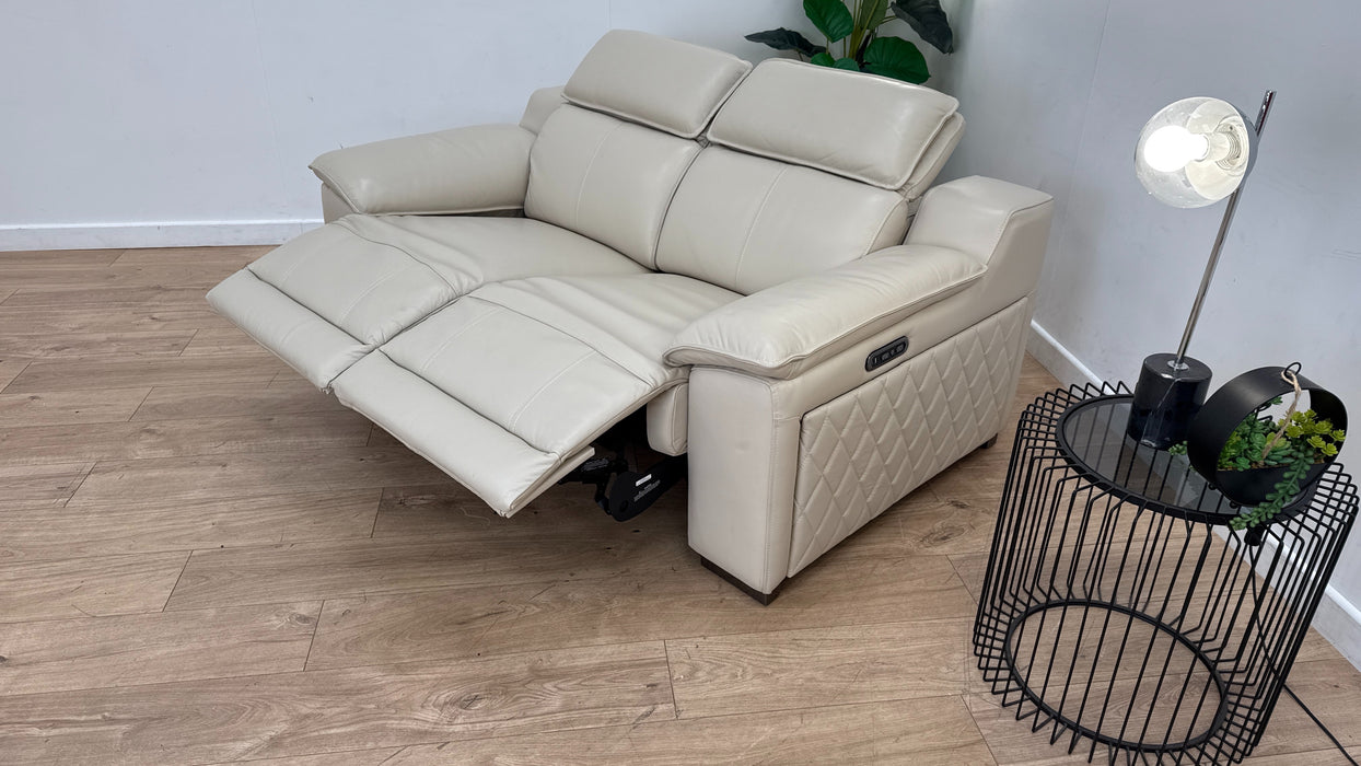 Sofology The Benz 2 Seater Recliner Sofa in Trusty Sheen Bone China