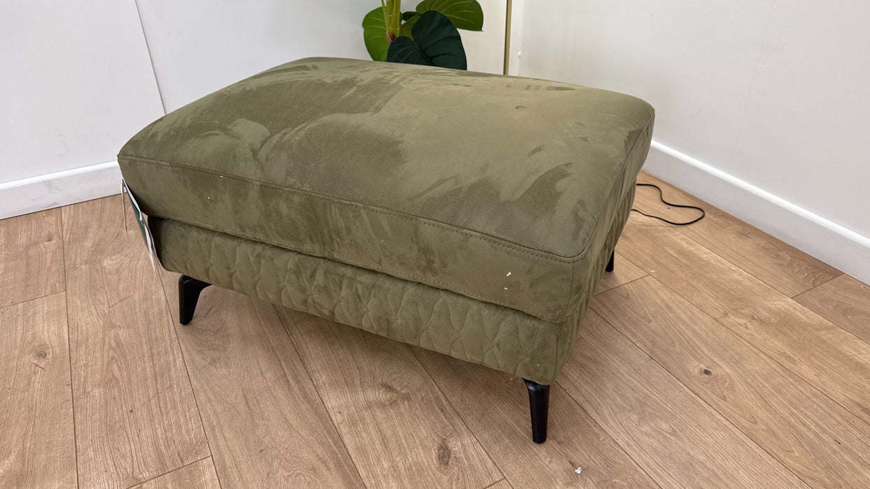 Sofology Muse Fabric Designer Footstool in Lifestyle Plush Olive