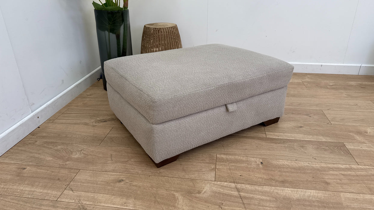 Sofology Tallulah Storage Footstool in Boucle All Over