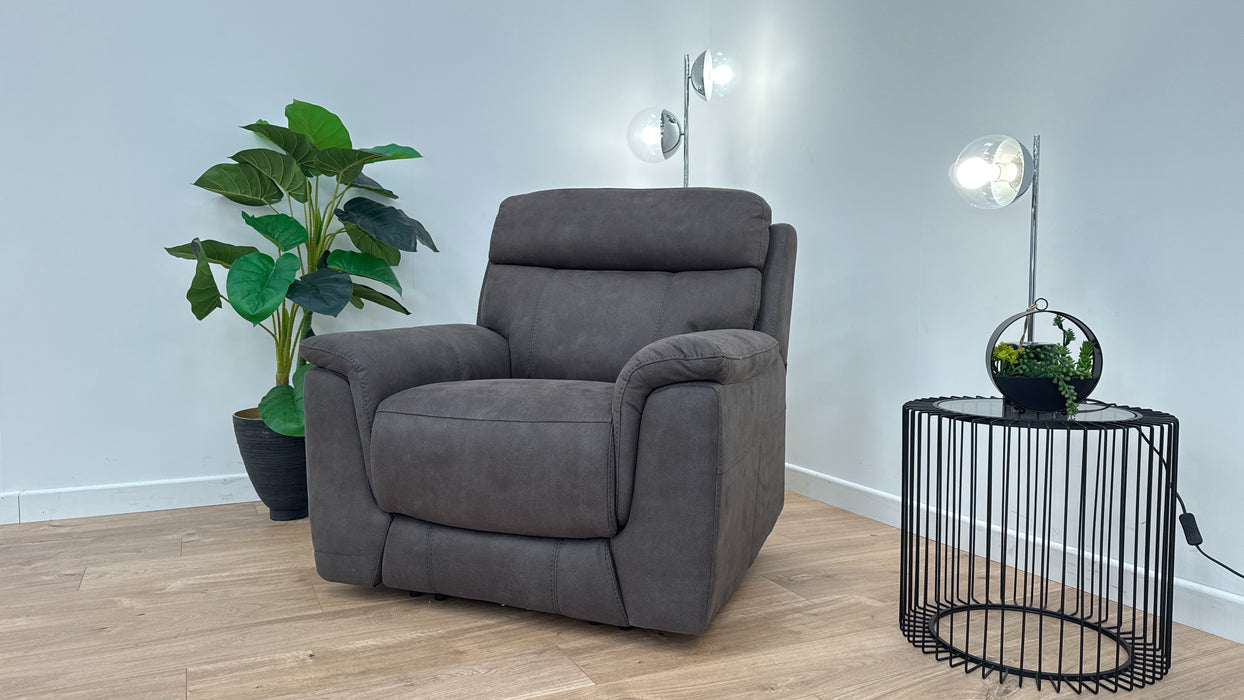 Ronan Power Recliner Chair - Grey