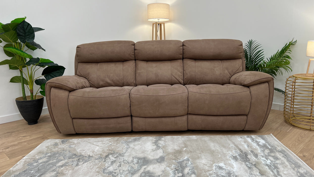 Radley 3 Seater Manual Recliner Natural Fabric