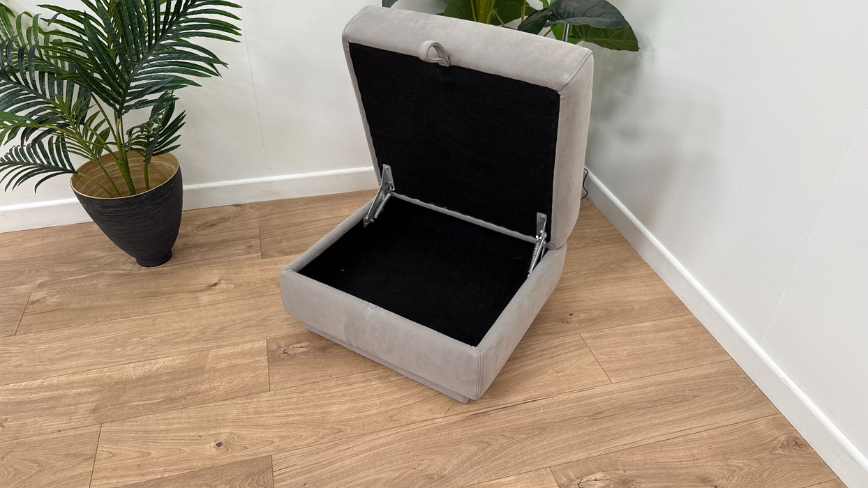 Dereham Fabric Storage Footstool - Mink