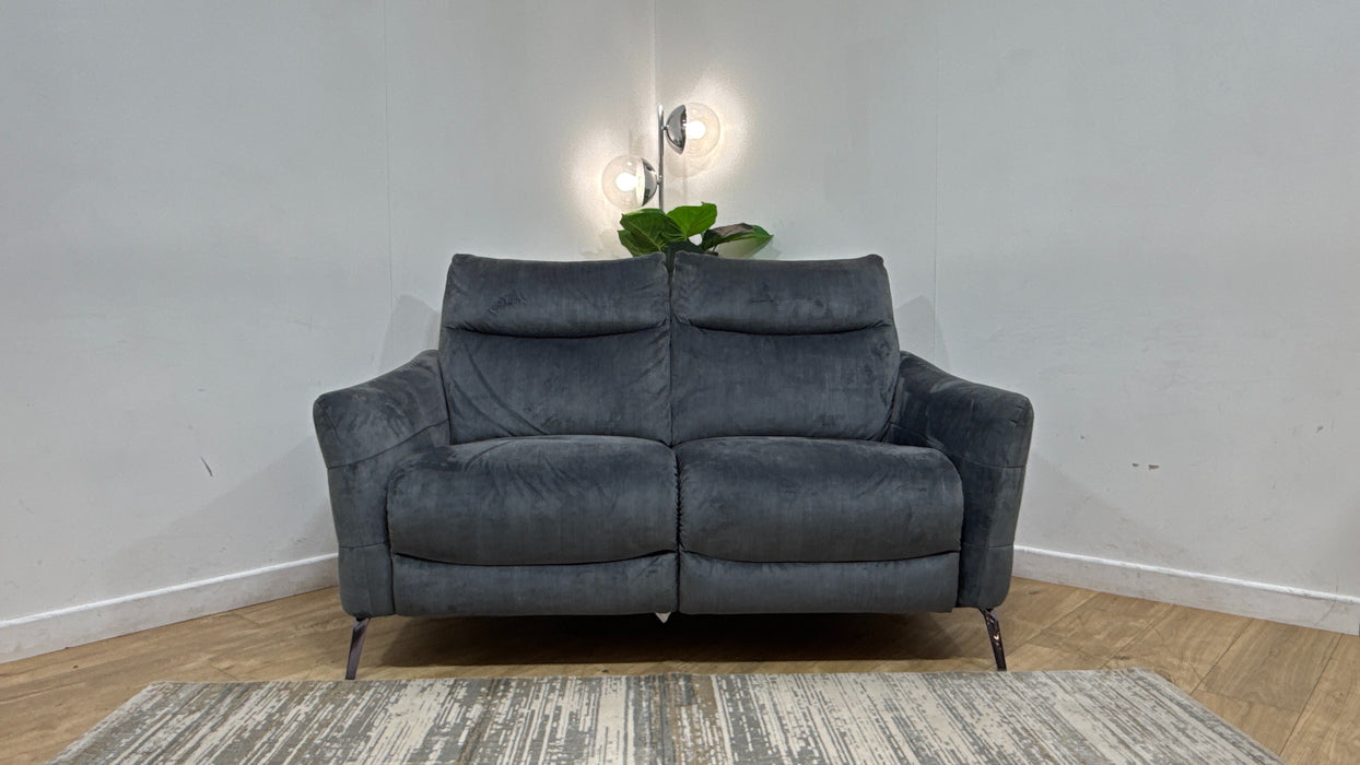 Sofology The Renato Fabric 2 Seater in Heritage Velvet Granite