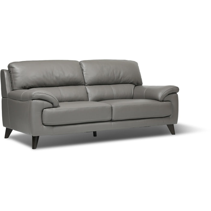 DFS Danbury Leather 3 Seater in Fossil Grey