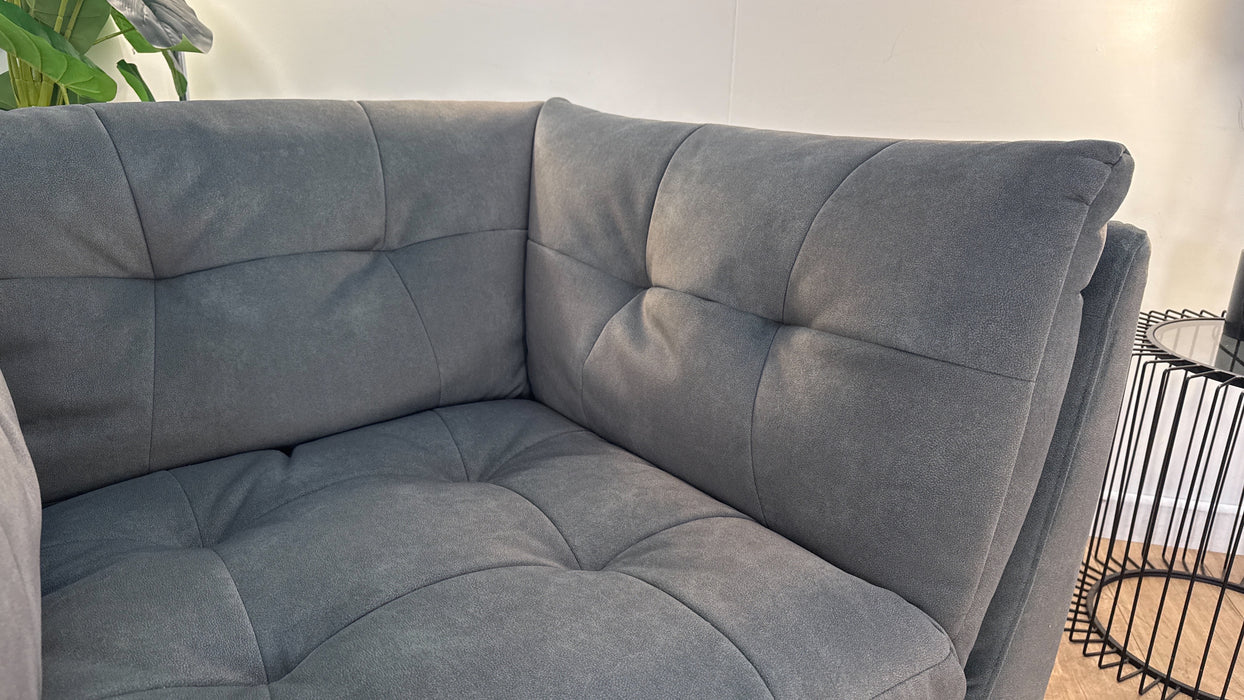 Sofology The Cocoon Fabric Swivel Chair in Mineral Green