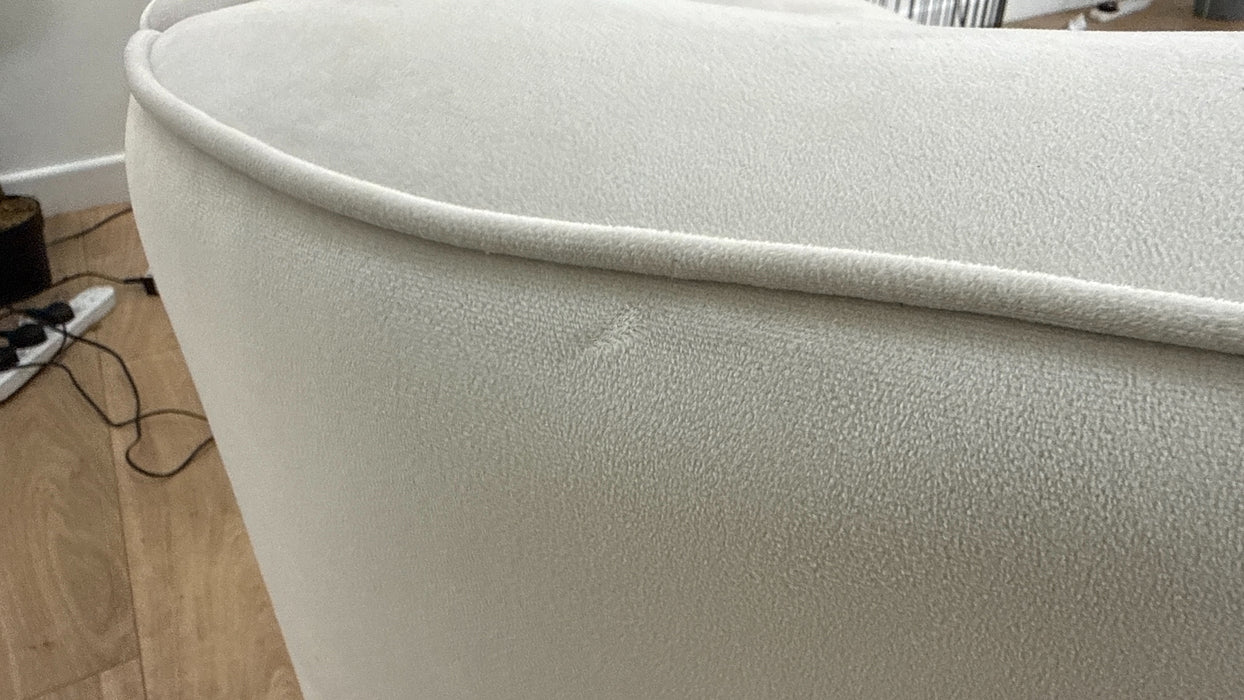 Sofology The Fitzrovia Fabric 2 Seater in Matt Velvet Milk Mix Without Trim