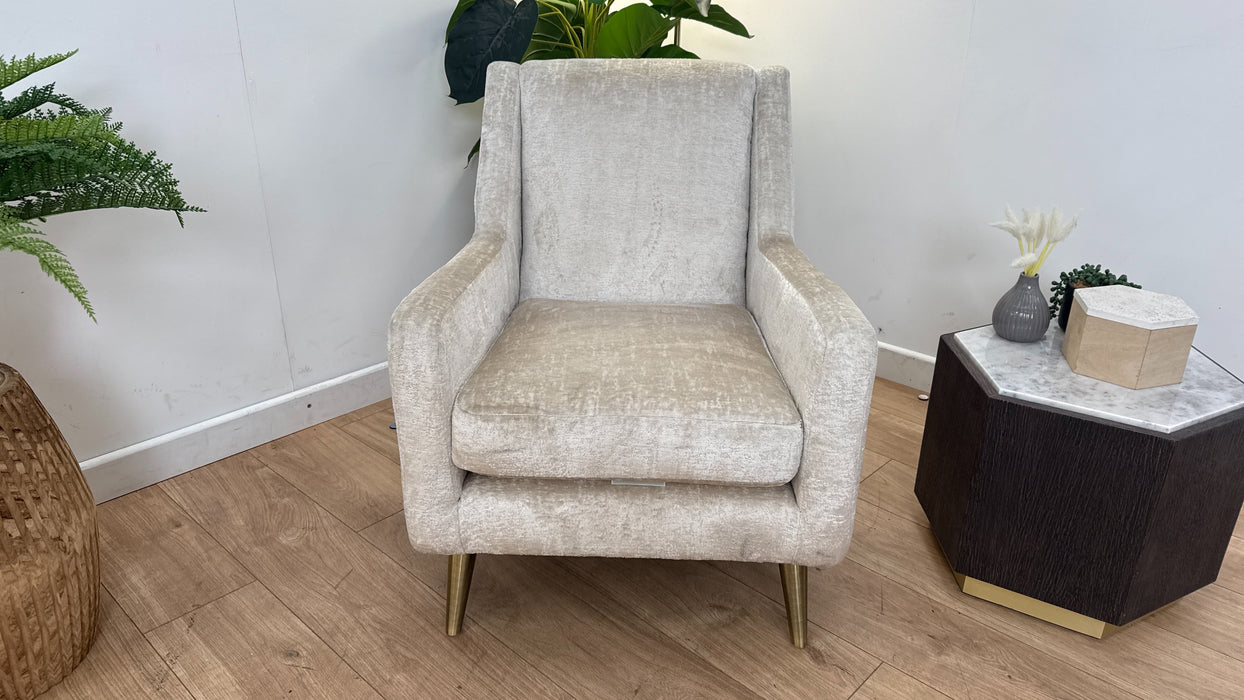 Sofology The Majestic Accent Chair in Plain Oyster All Over