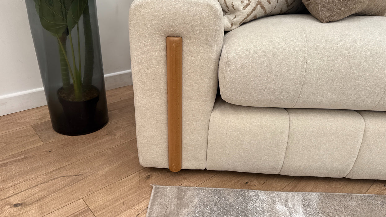 Sofology Soho Fabric 4 Seater Sofa in Boucle Natural