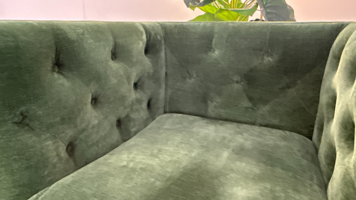 Sofology Bridgerton Fabric Accent Chair in Soft Chenille Moss