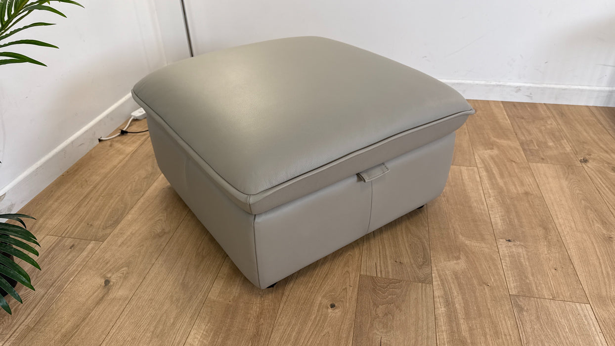 Moreland -Storage Leather Footstool