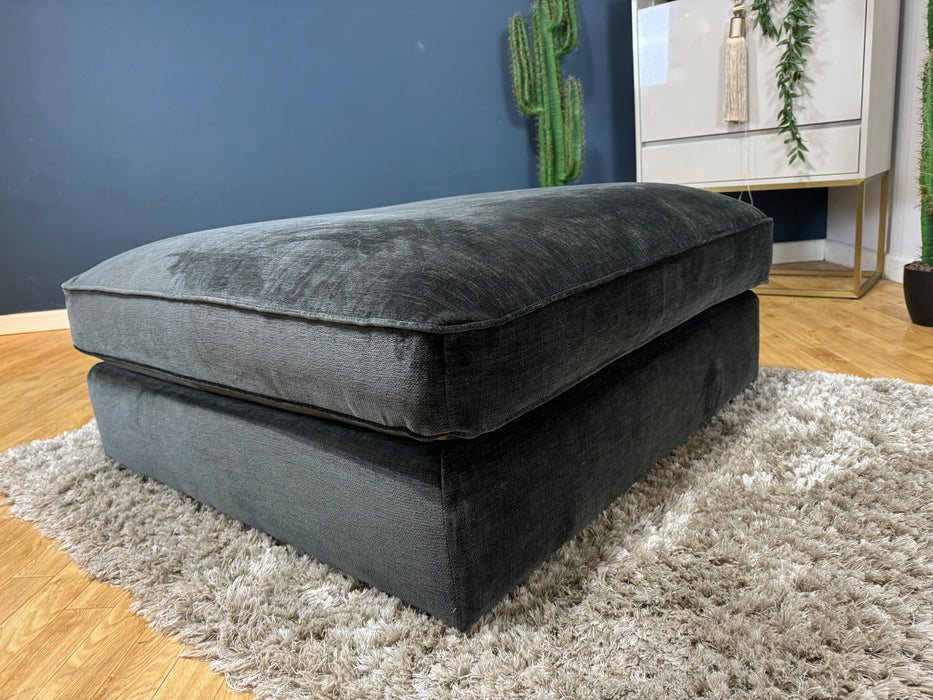 Cavalli Fabric Footstool - Blanik Slate - ( WA2 )