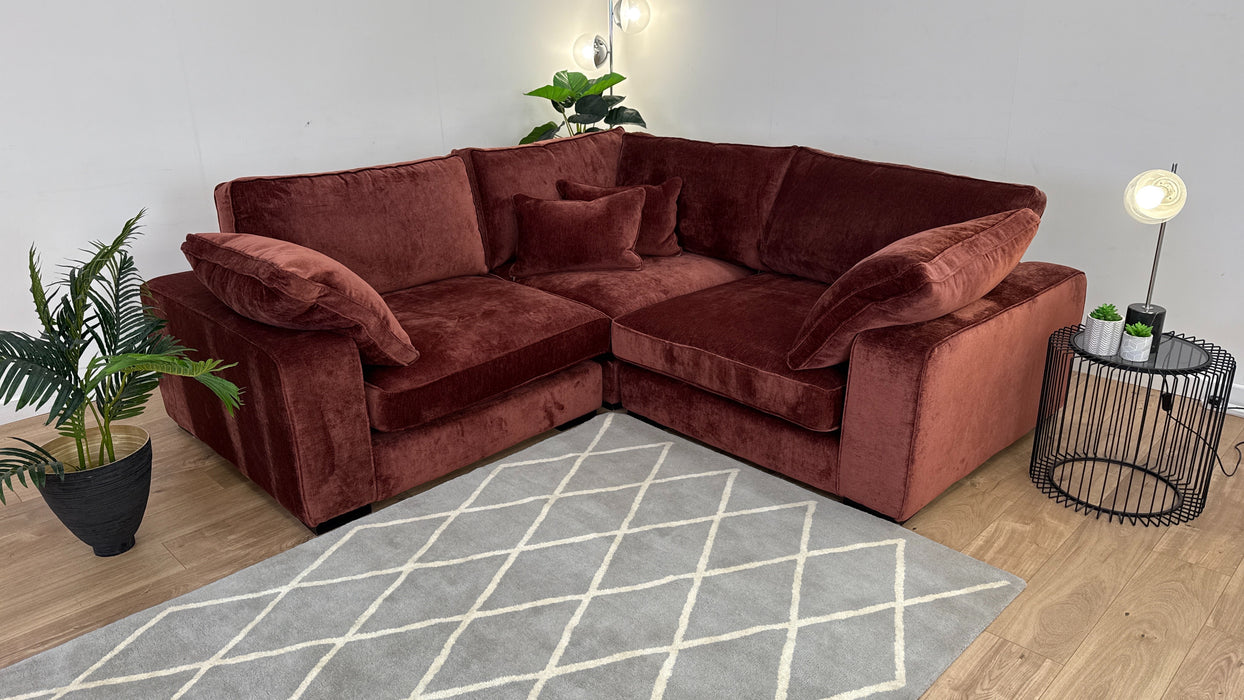 Laurent 1.5 Corner 1.5 Sofa - Fabric - Luxury Deep Pile Chenille