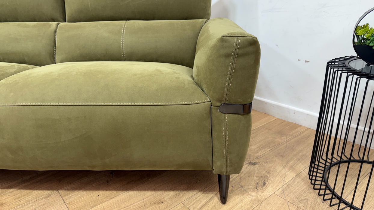 Sofology Arlington Fabric 3 Seater in Lifestyle Nubuck Feel Olive