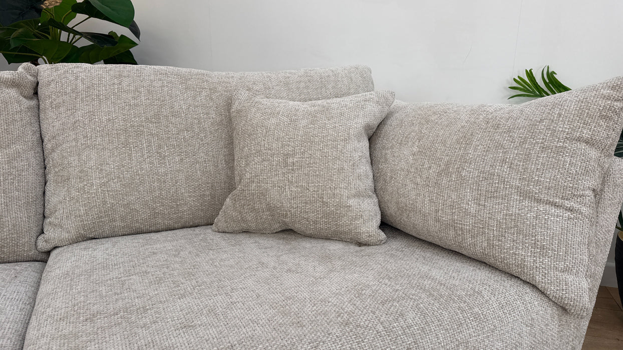 Sofology Tallulah Fabric 3 Seater in Soft Chenille Linen