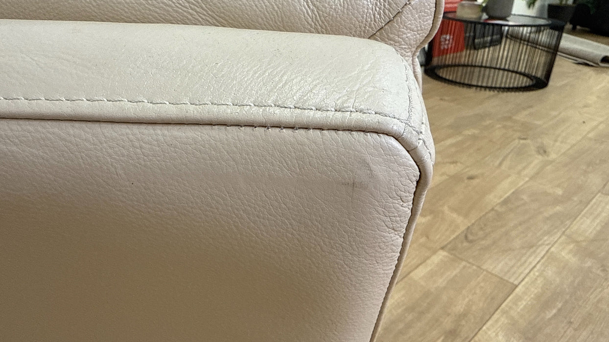 Sofology Fellini Leather Chair Hampshire Cream