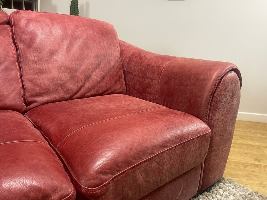 Galleria Leather 2 Seater Utah Bordeaux (WA2)