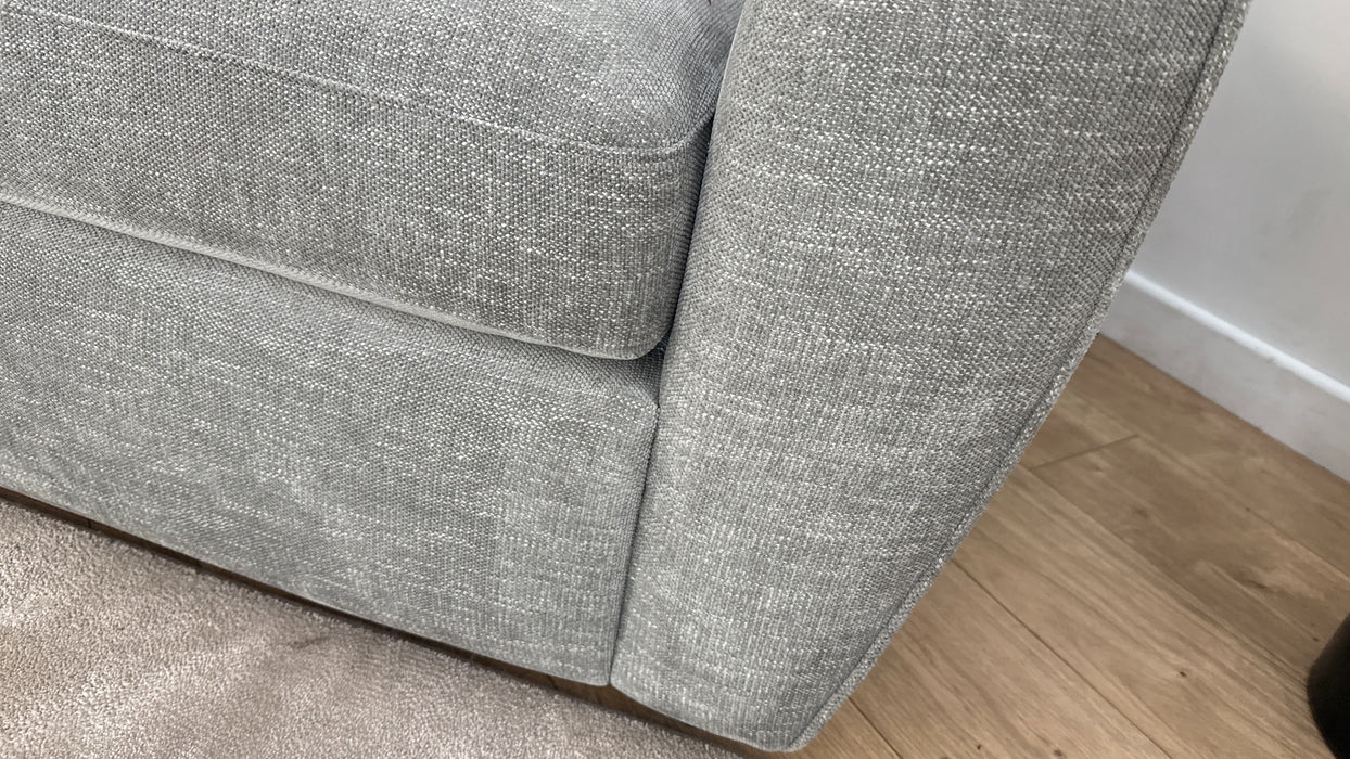 Sofology The Hackney 2 Seater Sofa Bed in Linen Look Chenille Grey All Over