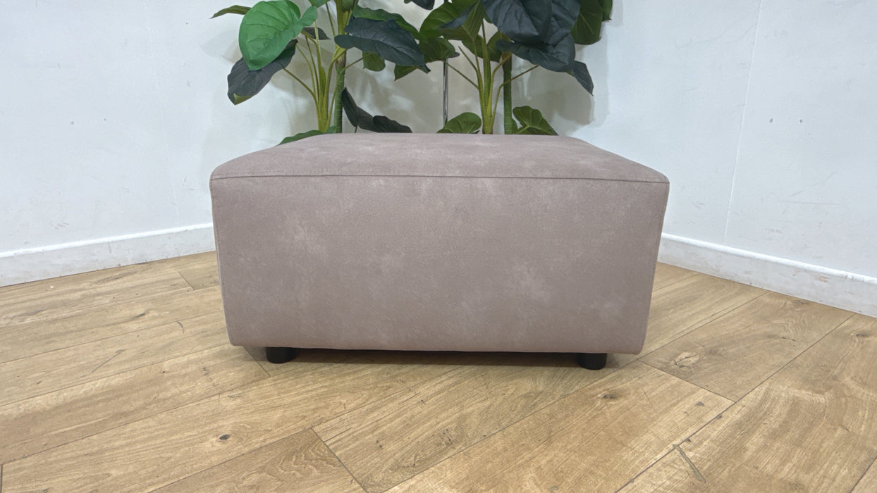 Sofology Premiere Fabric Designer Storage Footstool in Lifestyle Flecked Nutmeg
