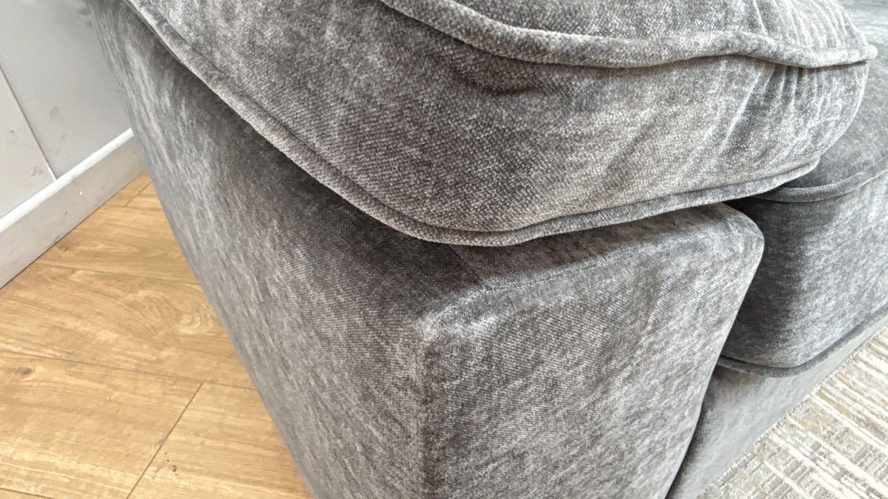 Sofology Brixton Fabric Loveseat in Soft Chenille Slate