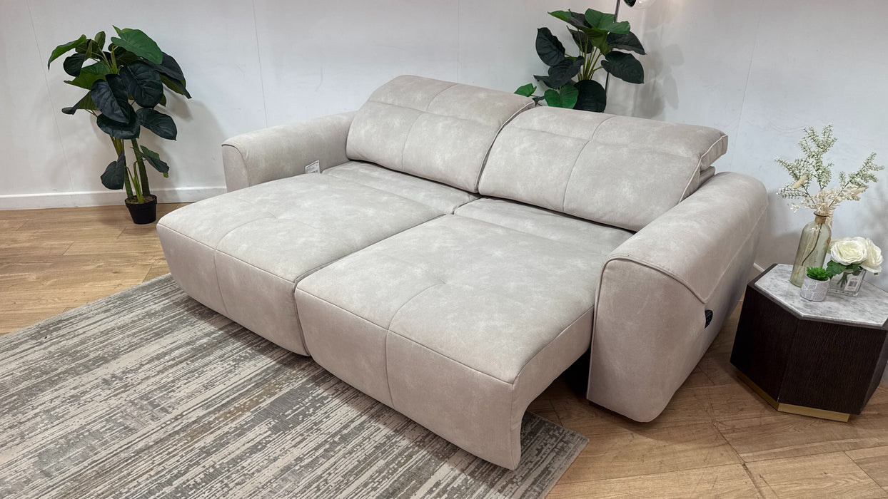 Sofology Riviera Fabric Motion Chaise in Lifestyle Flecked Ivory