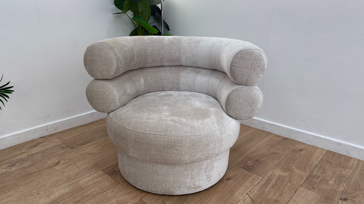 Sofology The Fitzrovia Fabric Accent Chair in Mist