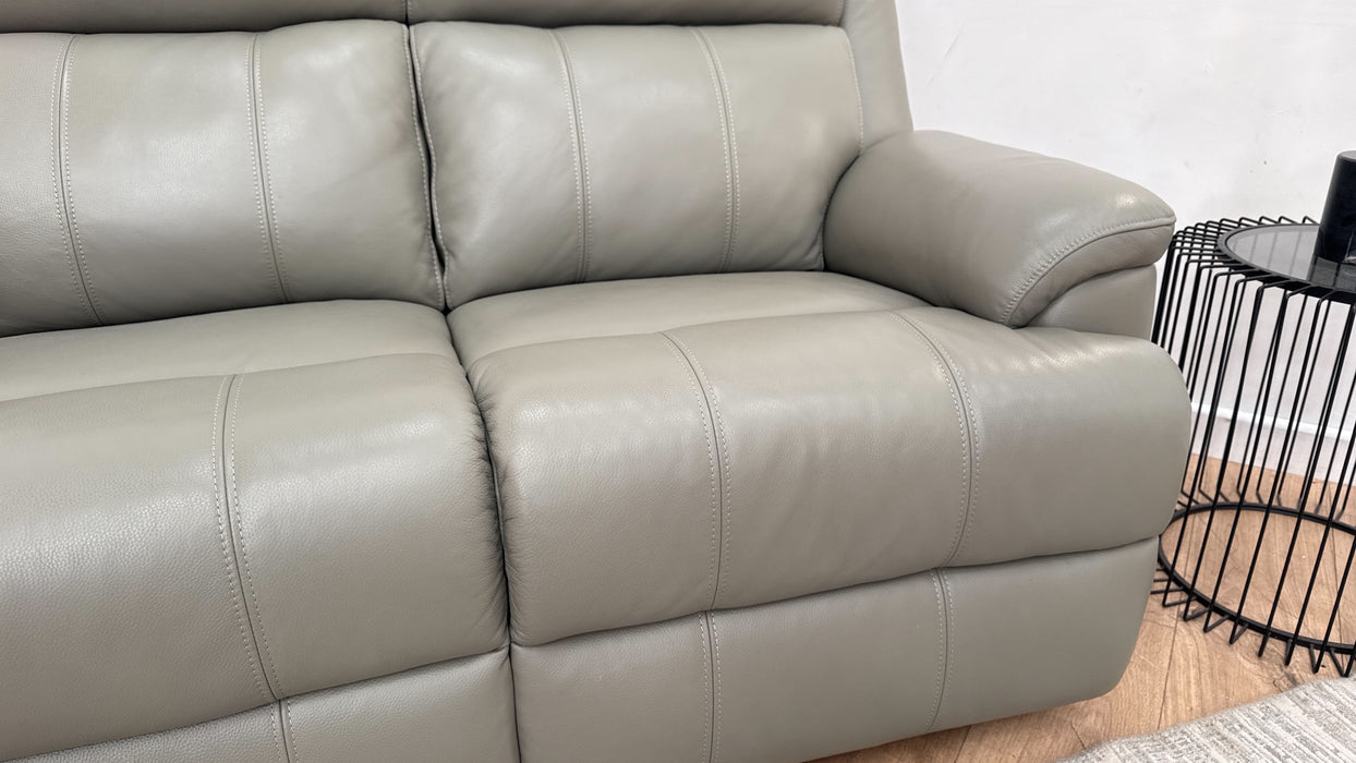 Sofology Gracie Leather 2 Seater in Trusty Sheen New Club Grey