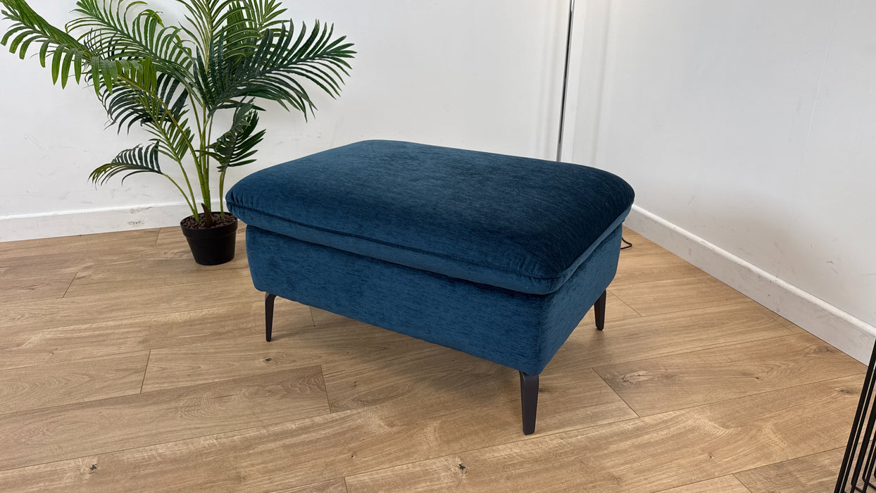 The Viento Designer Footstool - Navy