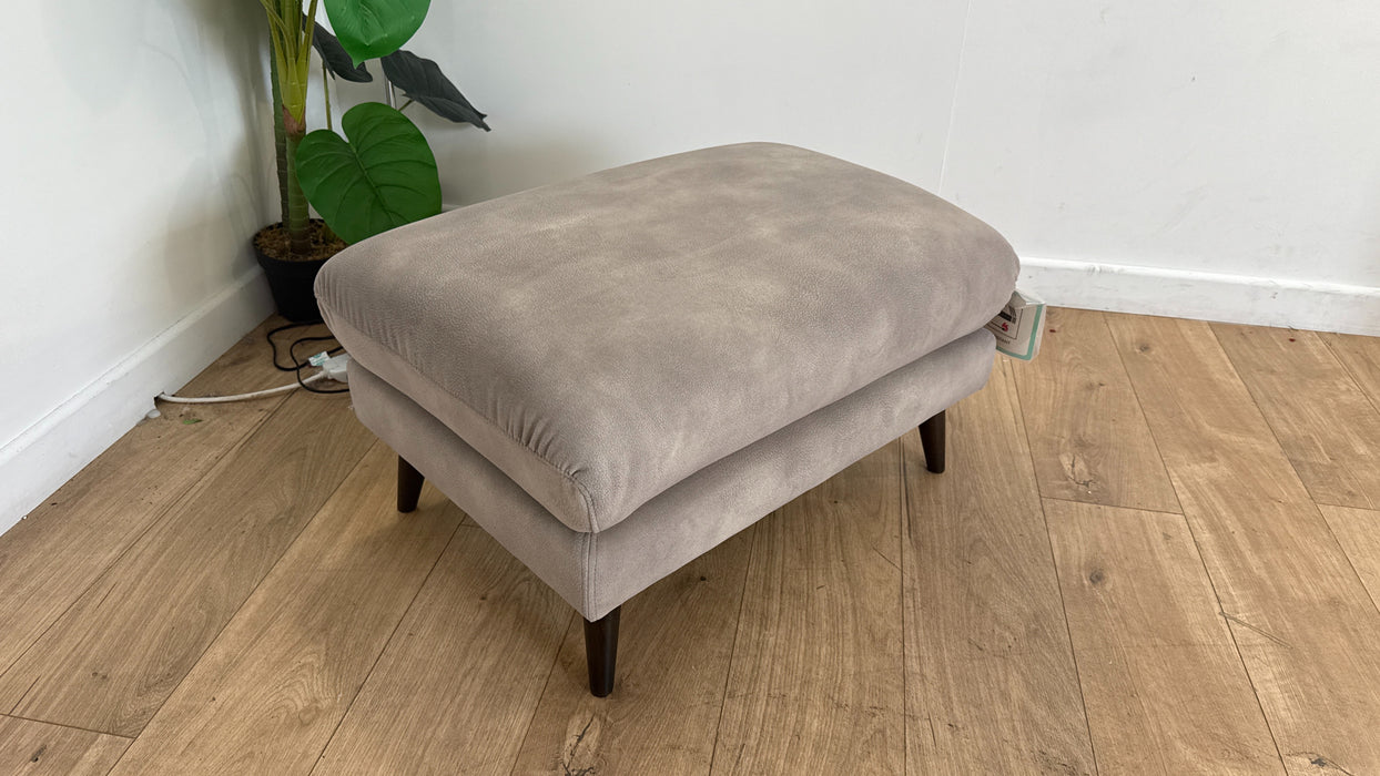 Sofology Adler Fabric Designer Footstool in Lifestyle Mottled Marble