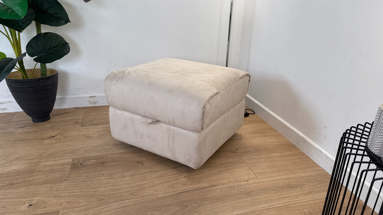 Ezra Footstool - Fabric Storage - Tara Nutmeg