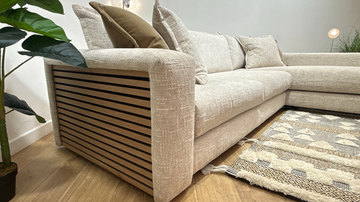 Sofology Cove 4 Seater Chaise in Odyssy Afterglow