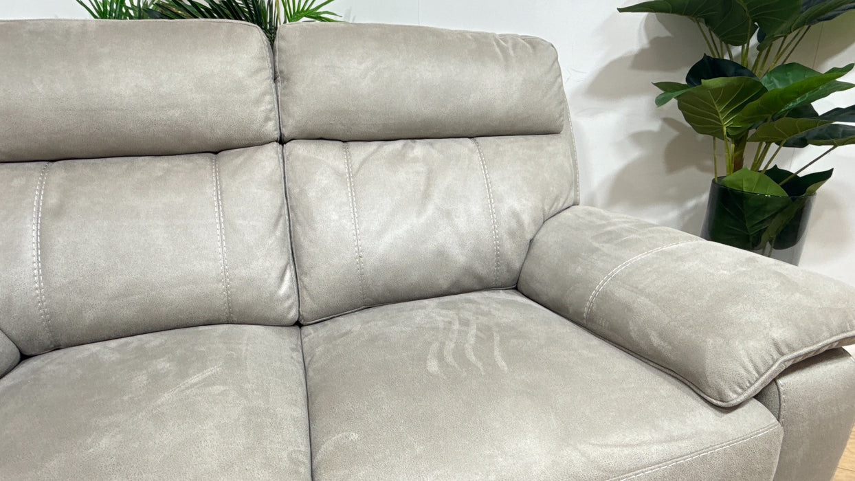 DFS Emery 2 Seater Fabric Manual Recliner in Misty