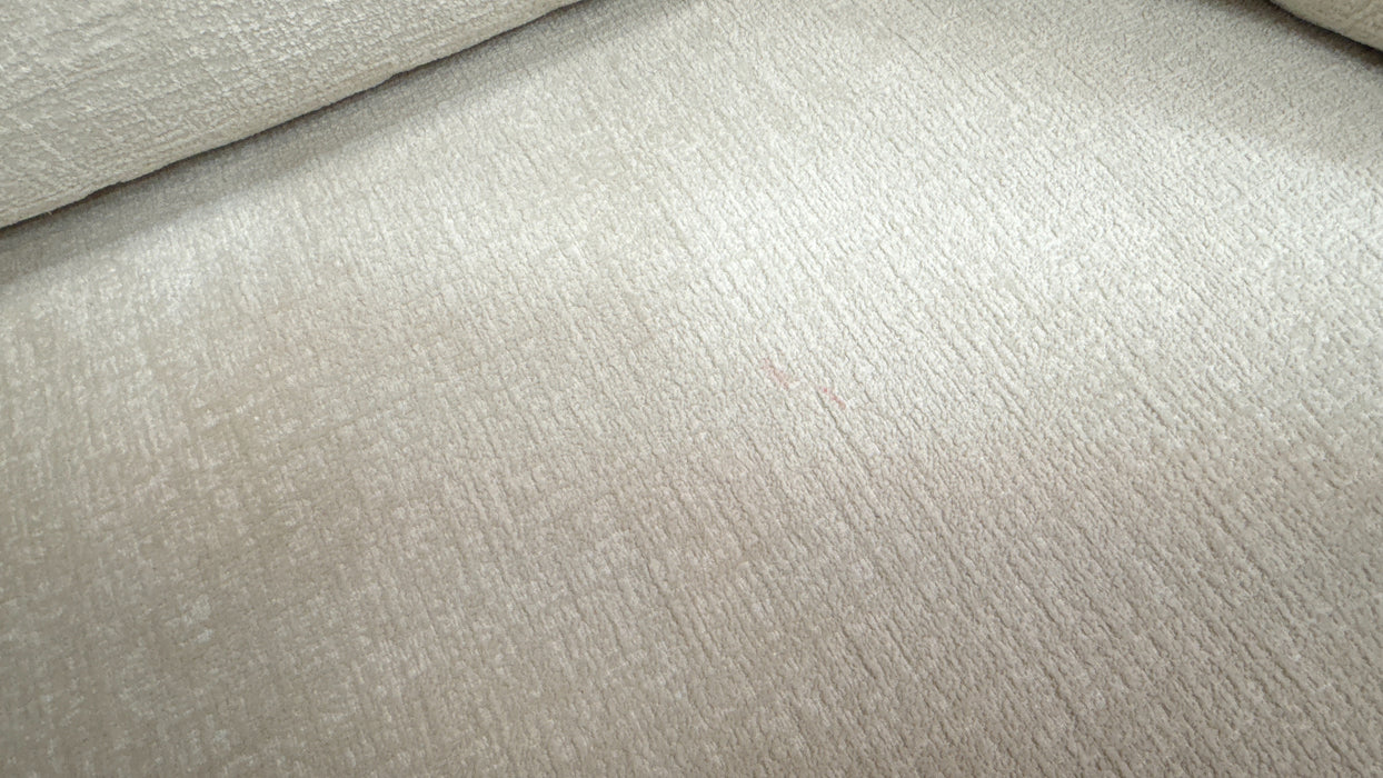 Sofology Westwood Fabric 3 Corner 3 Gold Trim in Teddy Chenille Ivory Mix